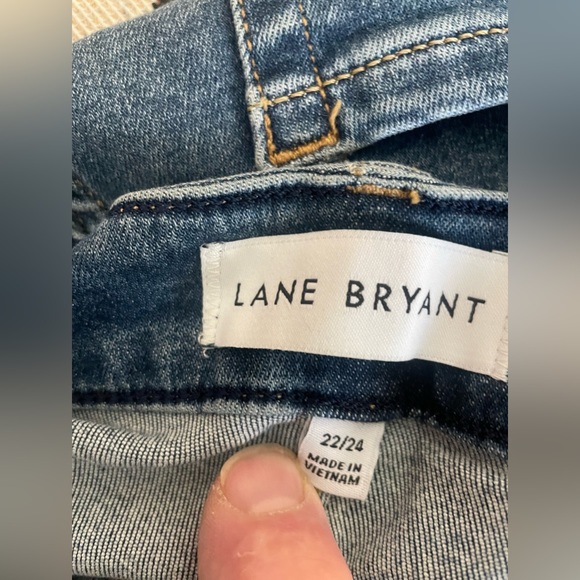NWT Lane Bryant Fit Genius Bootcut Denim Jeans Distressed Sz 22/24 Comfort - Picture 4 of 7